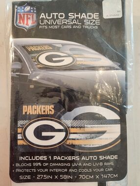 NFL Green Bay Packer Auto Shade